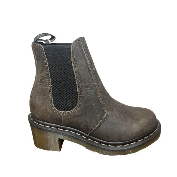 Brown Leather Ankle Boots Dr martens Cadence size 6L - Picture 1 of 6